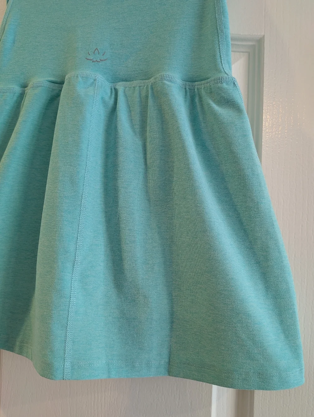 Beyond The Bump Maternity Spacedye Hot Shot Circle Skort Aquamarine Size XS NWT
